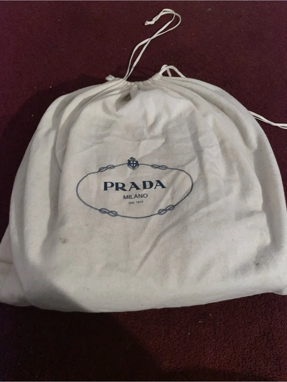 Prada Men’s Black Nylon Backpack with Multicolor Letter Patches